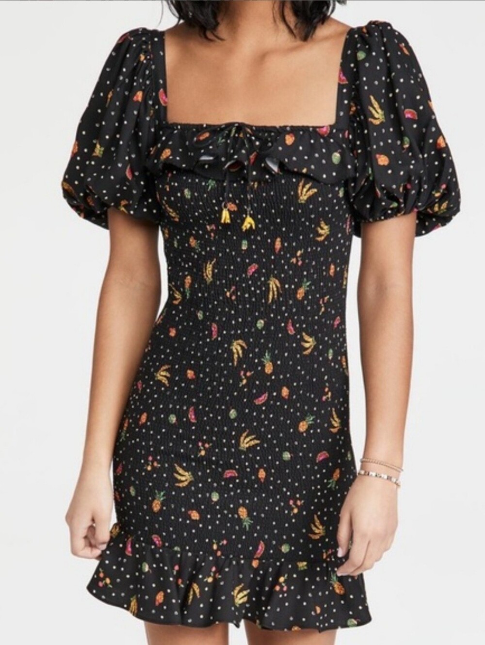 Farm Rio Smocked Bodice Mini Dress - Picture 1 of 7